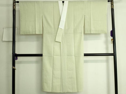 平和屋本店■上質な長襦袢　単衣　縞　逸品　DZAA6985kh5