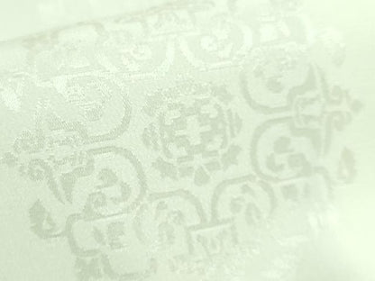 平和屋本店●極上 龍村美術織物 長襦袢 袷 稜華文錦 若芽色地 逸品 未使用 DZAA6989kh5