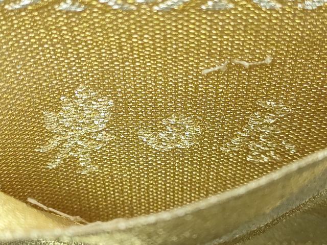 平和屋着物●極上 創業280年 誉田屋源兵衛 六通柄袋帯 若松小花文 金銀糸 上代25万 反端付き 逸品 DZAA7003kh5