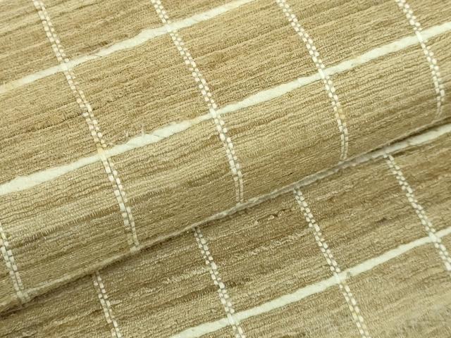 平和屋着物●極上 インド・アッサム 野蚕糸 手織 ムガシルク 全通柄袋帯 逸品 DZAA7005kh5