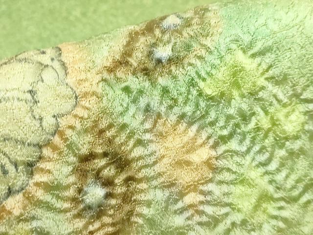 平和屋本店■極上　久保田一竹　幻の辻が花　太鼓柄袋帯　金通し地　逸品　DZAA7018kh5