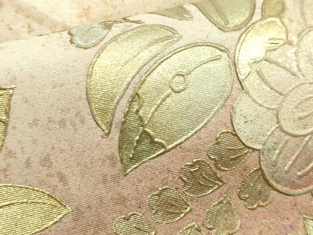 平和屋着物●極上 金彩友禅 卓越技能者・名工・和田光正 太鼓柄袋帯 辻が花 金銀彩 逸品 DZAA7025kh5
