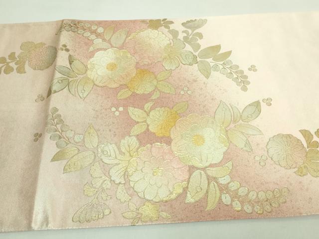 平和屋着物●極上 金彩友禅 卓越技能者・名工・和田光正 太鼓柄袋帯 辻が花 金銀彩 逸品 DZAA7025kh5