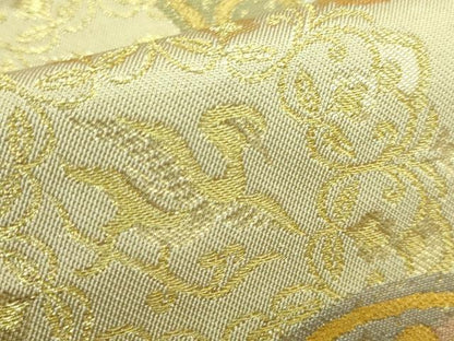 平和屋着物●極上 西陣 川島織物 六通柄 本袋帯 花唐草 金銀糸 逸品 DZAA7028kh5