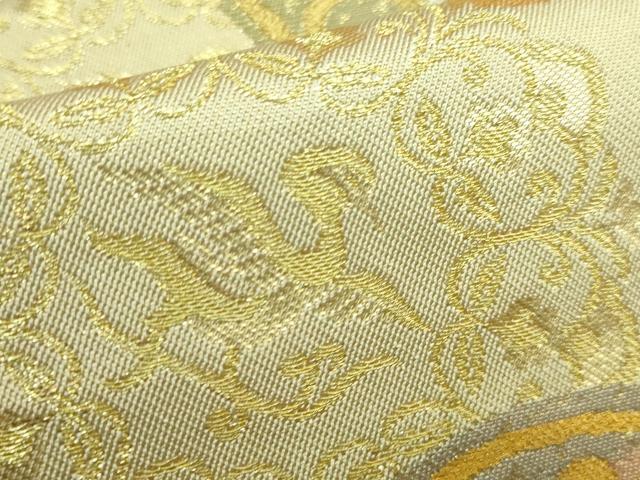 平和屋着物●極上 西陣 川島織物 六通柄 本袋帯 花唐草 金銀糸 逸品 DZAA7028kh5
