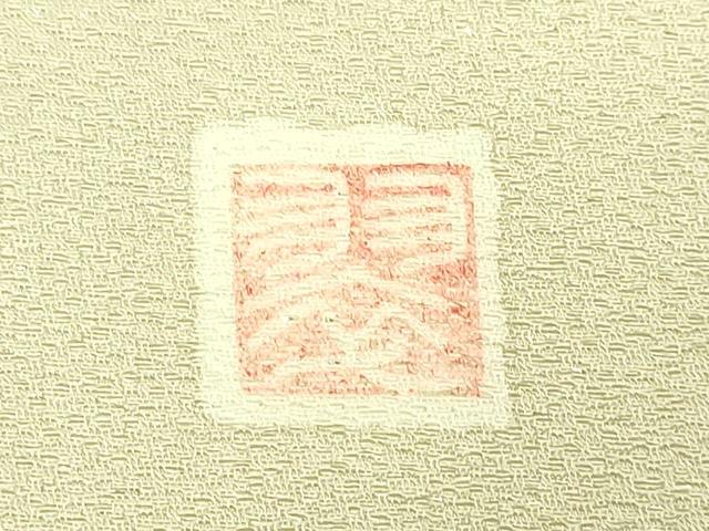 平和屋着物●極上 越後十日町の一流染匠 桐屋・翠山工房 太鼓柄袋帯 辻が花 金彩 銀通し地 逸品 DZAA7035kh5