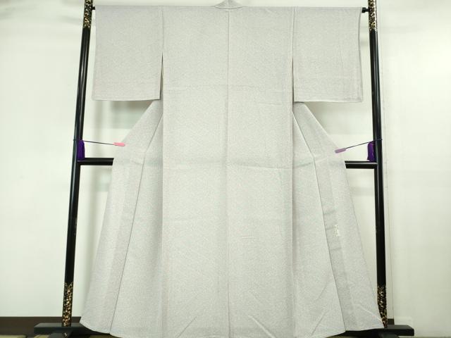 平和屋着物■極上　重要無形文化財　人間国宝　中村勇二郎　江戸小紋　単衣　松皮菱　小花文　逸品　未使用　DZAA7050kh5
