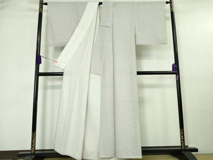 平和屋着物■極上　重要無形文化財　人間国宝　中村勇二郎　江戸小紋　単衣　松皮菱　小花文　逸品　未使用　DZAA7050kh5