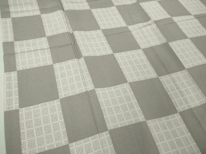 平和屋着物▽極上 小紋 単衣 市松文様 鈴乃屋扱い 逸品 未使用 DZAA7055kh5