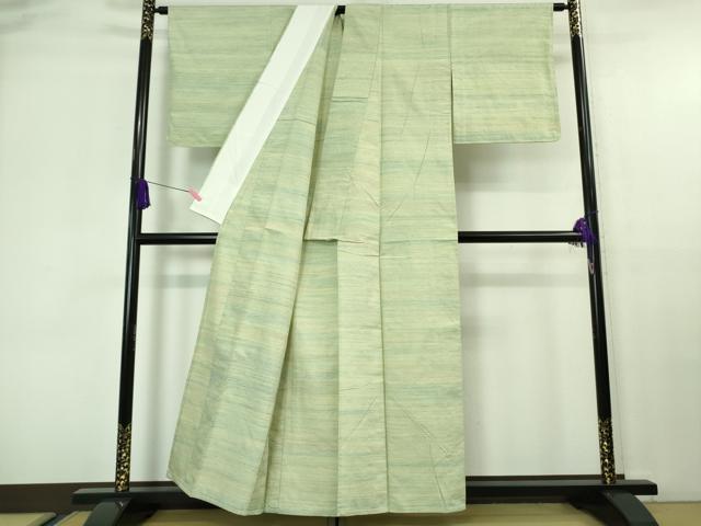 平和屋着物■極上　紅花紬　米沢　単衣　逸品　未使用　DZAA7060kh5