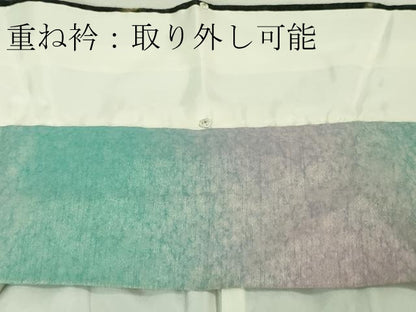 平和屋本店■最高級　初代　久保田一竹　幻の辻が花　訪問着　辻が花96個　桜華　暈し染め　共箱・たとう紙付き　逸品　DZAA7068kh5