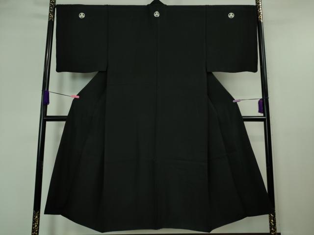 平和屋着物●極上　男性　黒紋付　逸品　DZAA7071kh6