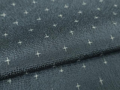 平和屋着物●極上 本塩沢 十字絣 逸品 未使用 DZAA7099kh5