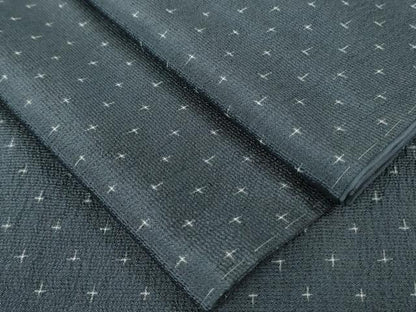 平和屋着物●極上 本塩沢 十字絣 逸品 未使用 DZAA7099kh5