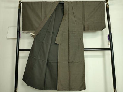 平和屋着物●極上　男性　本場大島紬　アンサンブル　村上絹織物謹製　さが美扱い　証紙付き　逸品　未使用　DZAA7103kh5