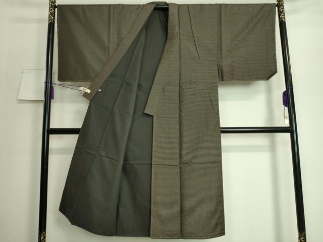 平和屋着物●極上　男性　本場大島紬　アンサンブル　村上絹織物謹製　さが美扱い　証紙付き　逸品　未使用　DZAA7103kh5