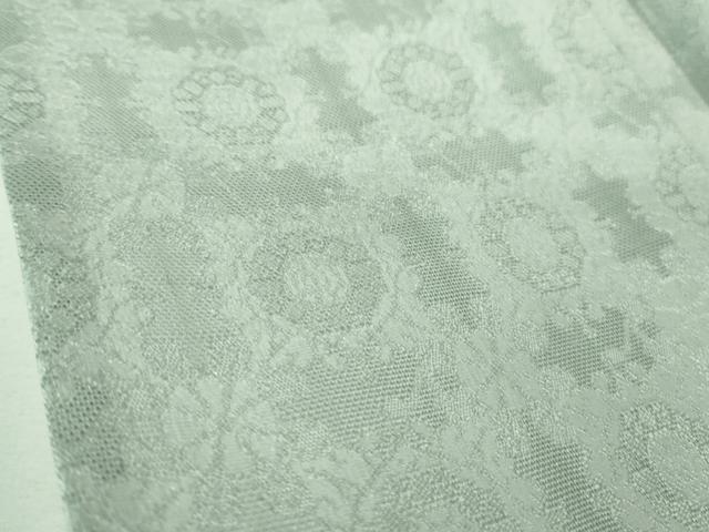 平和屋着物＊極上 夏物 京都西陣・想屋謹製 色無地 刺繍 霞紋紗 白藍色 銀通し地 やまと誂製 逸品 未使用 DZAA7120kh5
