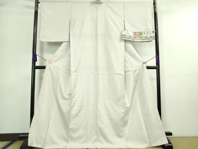 平和屋着物●極上 本場大島紬 白大島 一元絣 田畑織物謹製 証紙付き 逸品 未使用 DZAA7123kh5