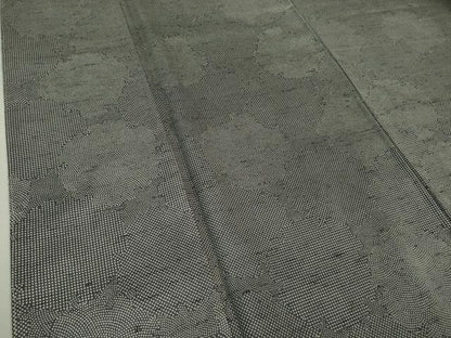 平和屋着物■極上　石川県指定無形文化財　牛首紬　白山工房　手織り　雪輪　証紙付き　逸品　未使用　DZAA7132kh5