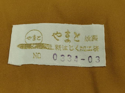 平和屋着物●極上　結城紬　はたおり娘　雪輪　舞桜　黒地　やまと金ラベル　逸品　未使用　DZAA7142kh5