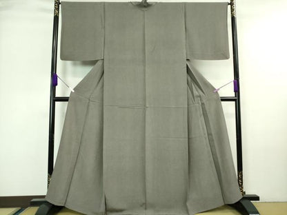 平和屋着物▽極上 江戸小紋 単衣 両面染 鮫小紋柄 似せ紫色×藤煤竹色 さが美扱い 逸品 DZAA7146kh5
