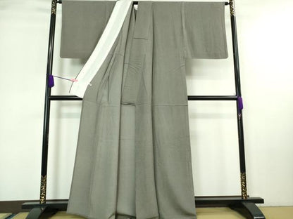 平和屋着物▽極上 江戸小紋 単衣 両面染 鮫小紋柄 似せ紫色×藤煤竹色 さが美扱い 逸品 DZAA7146kh5