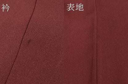 平和屋本店■極上　創業460年・千總　色留袖　駒刺繍　正倉院花鳥文　葡萄色地　金彩　高島屋扱い　逸品　DZAA7149kh5