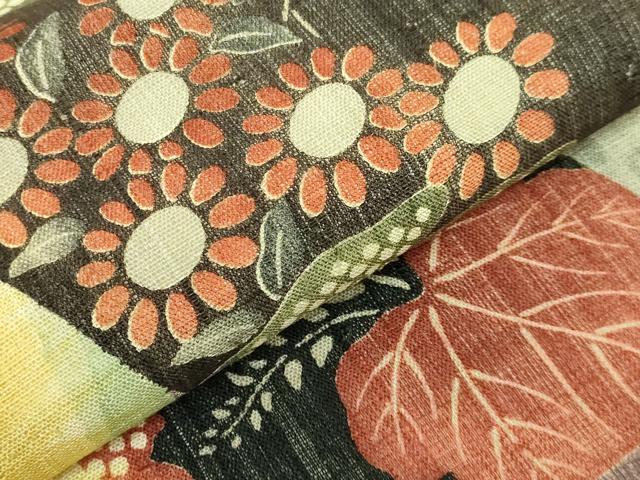 平和屋着物□極上 夏物 摺型友禅 京都 多ち花 九寸開き