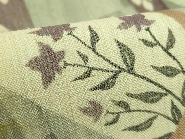 平和屋着物＊極上 夏物 摺型友禅 京都 多ち花 九寸開き名古屋帯 誰が袖花文 逸品 DZAA7204kh5