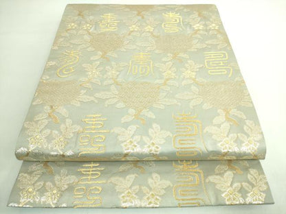 平和屋着物●極上 龍村晋謹製 全通柄袋帯 名物寿橘金襴 金銀糸 逸品 DZAA7223kh5