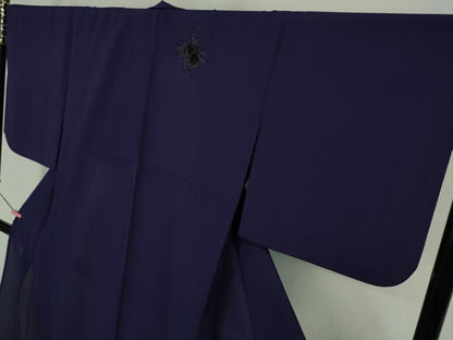 平和屋本店■極上　夏物　撫松庵　セオアルファ　訪問着　総手刺繍　蜘蛛　ディープロイヤルパープル色地　洗える着物　逸品　DZAA7252kh5