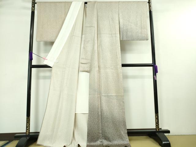 平和屋本店■極上　名門　藤娘きぬたや・総絞り　杢目絞り　訪問着　単衣　暈し染め　逸品　DZAA7256kh5