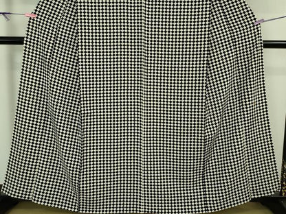 平和屋着物■極上　池田重子コレクション　小紋　単衣　市松菱文　黒×白　逸品　未使用　DZAA7260kh5