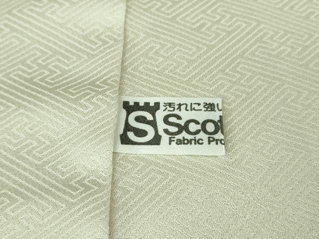 平和屋本店■極上　訪問着　駒刺繍　千八織　雲取り橘椿文　灰黄緑色地　本金箔　逸品　DZAA7264kh5