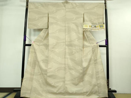 平和屋着物▽極上 本塩沢 単衣 本塩沢絣 110亀甲 唐草文 証紙付き 逸品 DZAA7270kh5