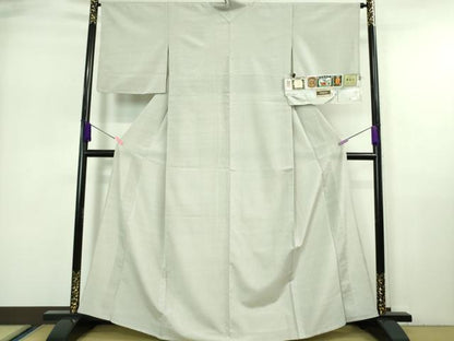 平和屋本店■極上　本塩沢　単衣　74山十字絣　宮田織物謹製　証紙付き　逸品　未使用　DZAA7271kh5