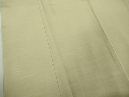 平和屋着物●極上　色無地　お召地　鳥の子色　高島屋扱い　逸品　未使用　DZAA7275kh5