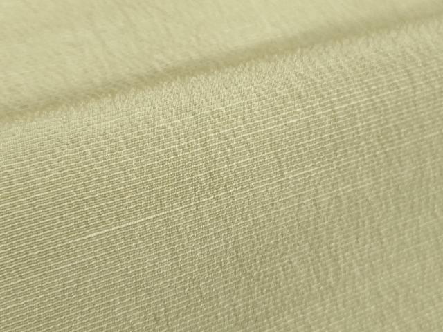 平和屋着物●極上　色無地　お召地　鳥の子色　高島屋扱い　逸品　未使用　DZAA7275kh5