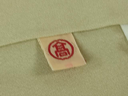 平和屋着物●極上　色無地　お召地　鳥の子色　高島屋扱い　逸品　未使用　DZAA7275kh5