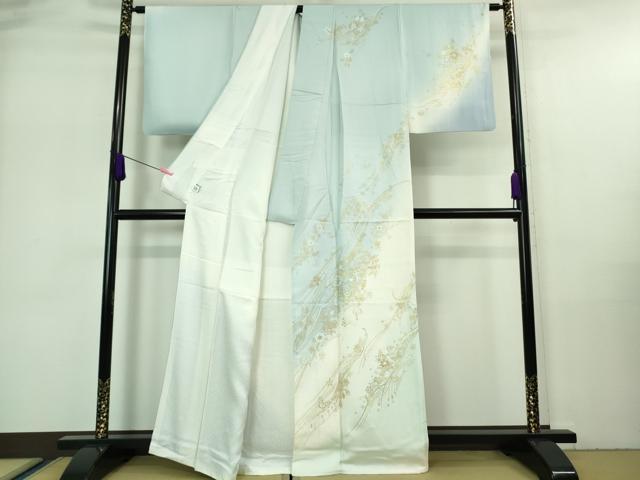 平和屋本店■極上　訪問着　舞蝶花文　暈し染め　金銀彩　逸品　DZAA7283kh5