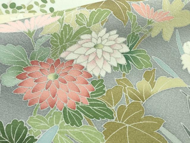 平和屋本店■極上　訪問着　友禅　作家物　地紙吉祥花鳥文　暈し染め　ロング丈　逸品　DZAA7284kh5