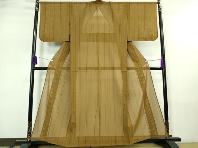 平和屋本店＊希少 夏物 本場黄八丈 夏黄八 紗紬 間道 逸品 DZAA7291kh5