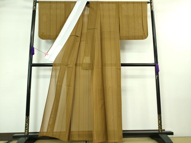 平和屋本店＊希少 夏物 本場黄八丈 夏黄八 紗紬 間道 逸品 DZAA7291kh5