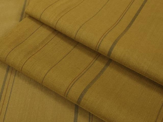 平和屋本店＊希少 夏物 本場黄八丈 夏黄八 紗紬 間道 逸品 DZAA7291kh5