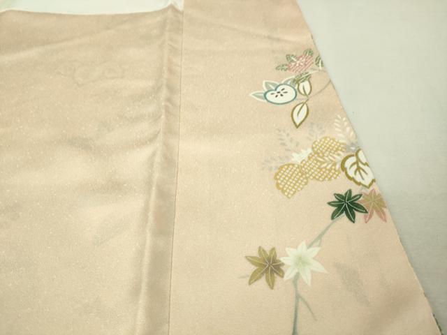 平和屋本店■極上　創業460年・千總　訪問着　駒刺繍　桐花文　桜色地　金彩　そごう百貨店扱い　逸品　DZAA7297kh5