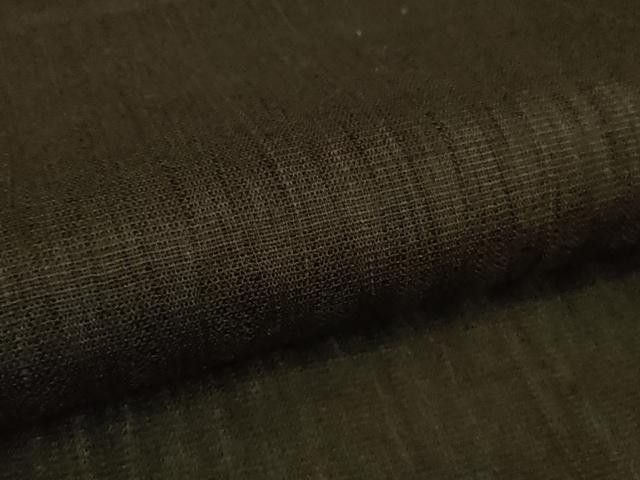 平和屋着物＊極上 夏物 紗紬 立涌紋紗 色無地 黒紅色 逸品 DZAA7311kh5