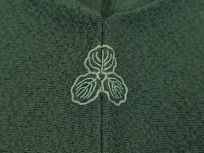 平和屋着物■極上　世界的人形師 辻村寿三郎　ジュサブロー　訪問着　刺繍　舞桜　御召茶色地　暈し染め　金彩　縮緬地　逸品　DZAA7317kh5