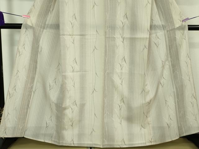 平和屋着物■極上　夏物　本場大島紬　夏大島　枝葉間道　逸品　DZAA7329kh5