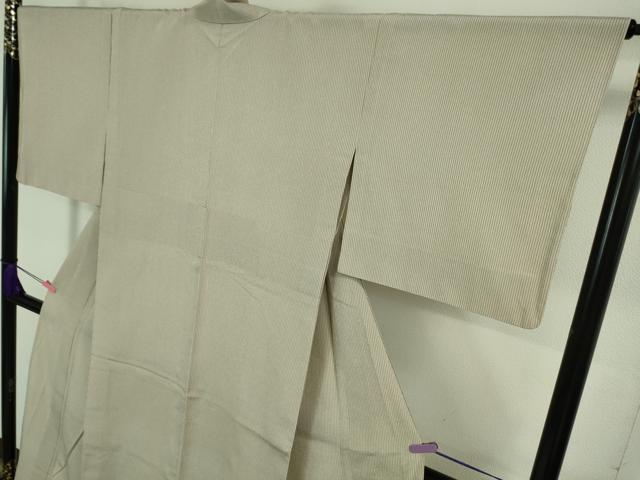 平和屋着物▽極上 本塩沢 単衣 縞 逸品 DZAA7341kh5
