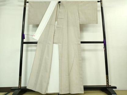 平和屋着物▽極上 本塩沢 単衣 縞 逸品 DZAA7341kh5